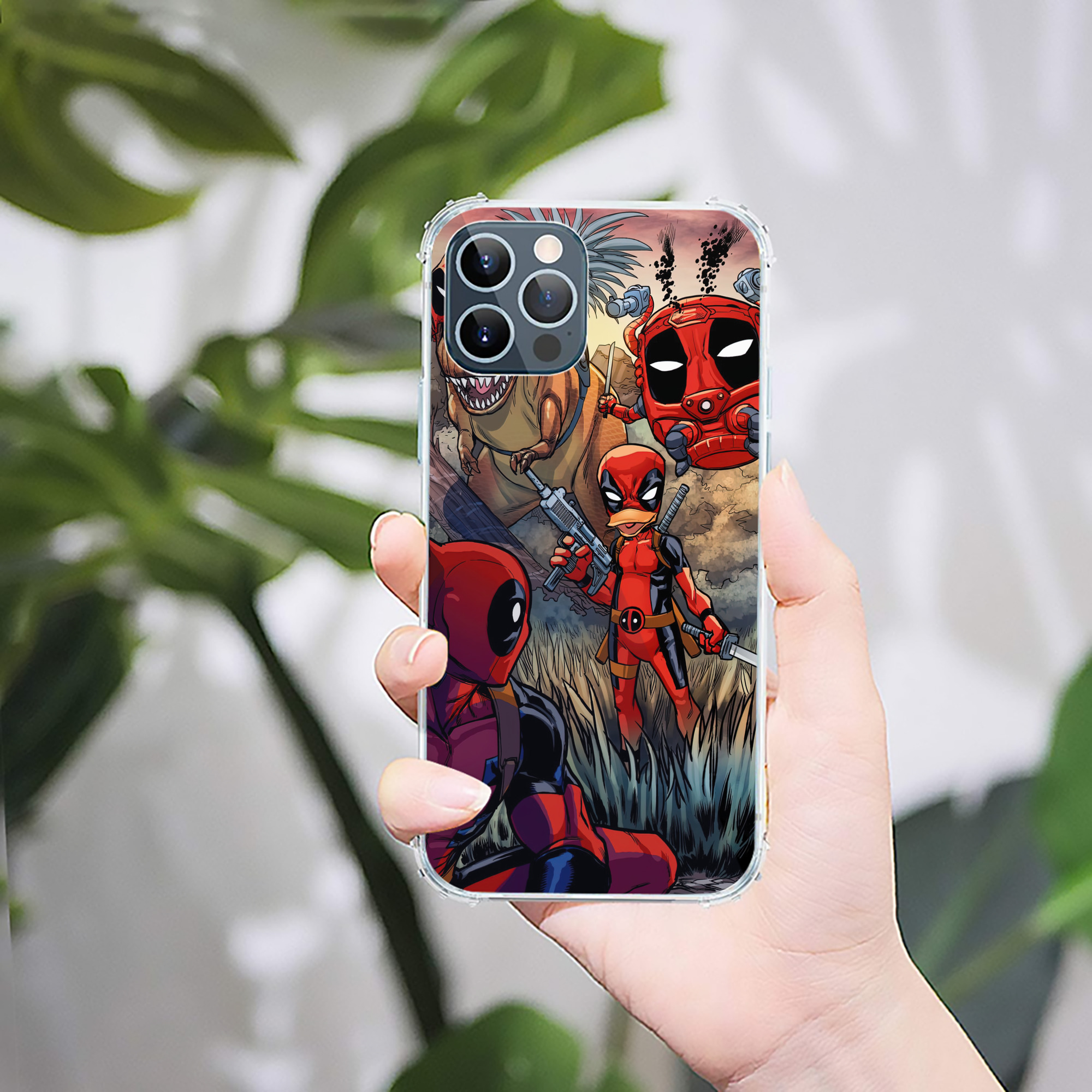（画像用） Deadpool デッドプール 【iPhone 12シリーズ対応】透明スマホケース（クリアソフトケース）